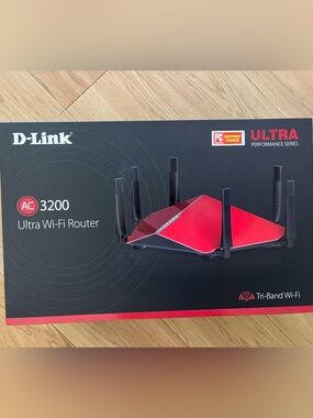 D-Link Red and Black Gaming Wi‑Fi Router
